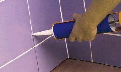 Силиконовые затирки для швов плитки в ванной — разновидности