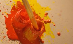 Как сделать оранжевый цвет из разных красок