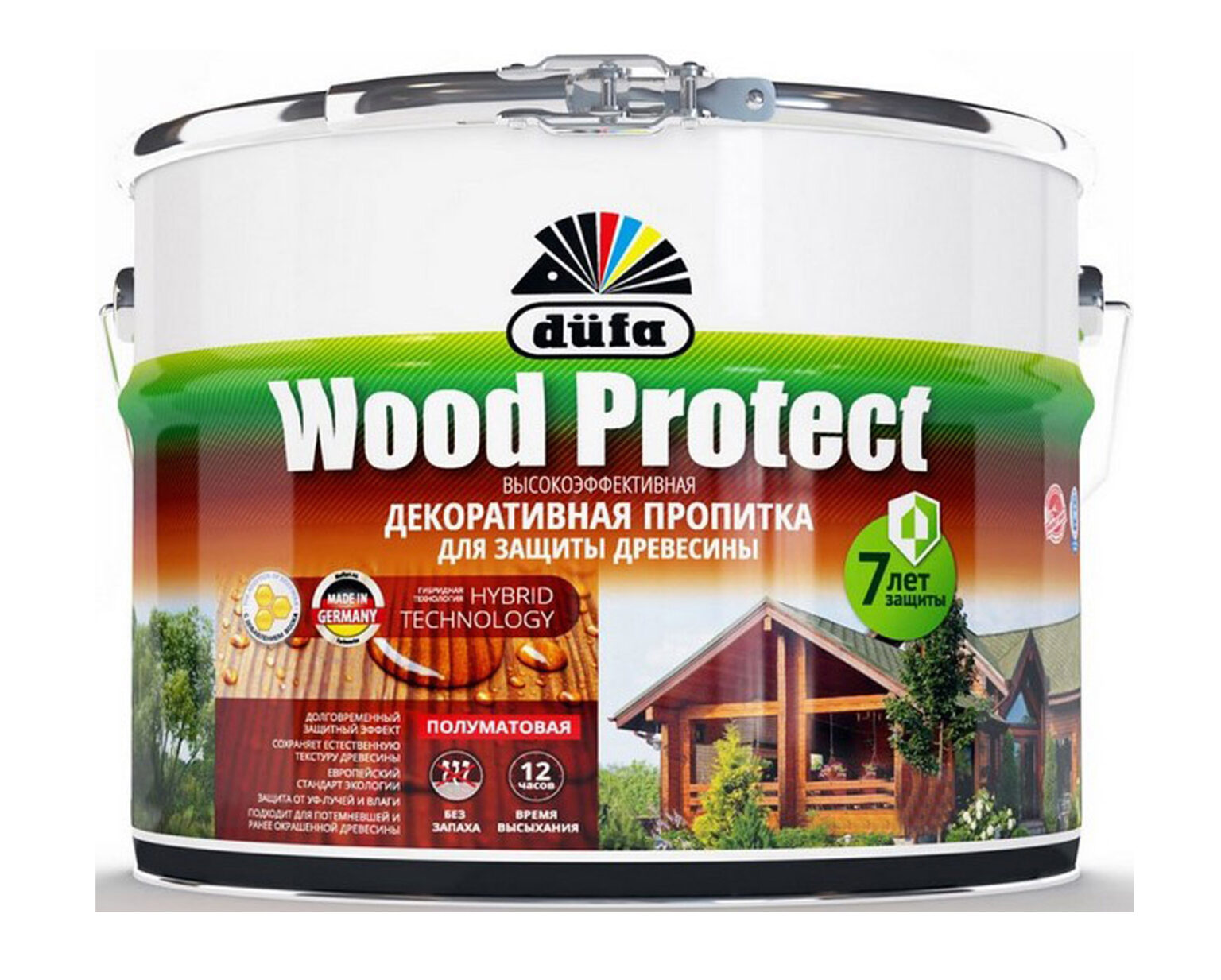 Dufa Wood protect белый 10 л