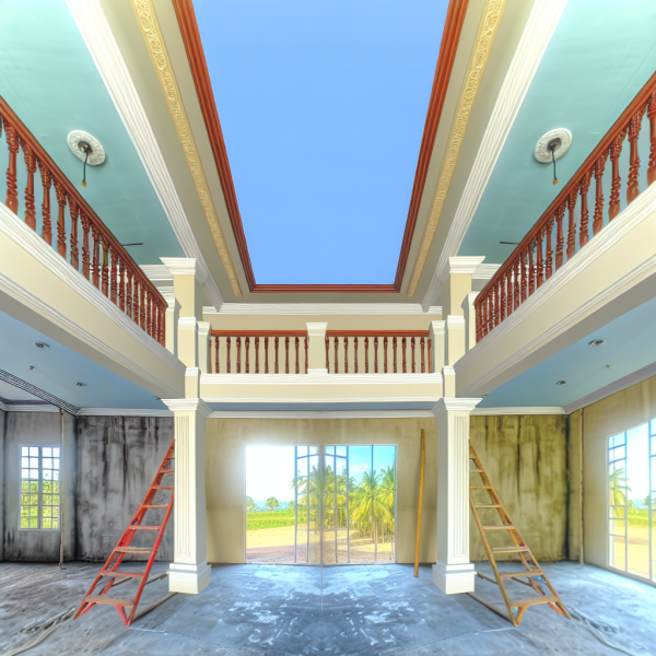 двухуровневые потолки