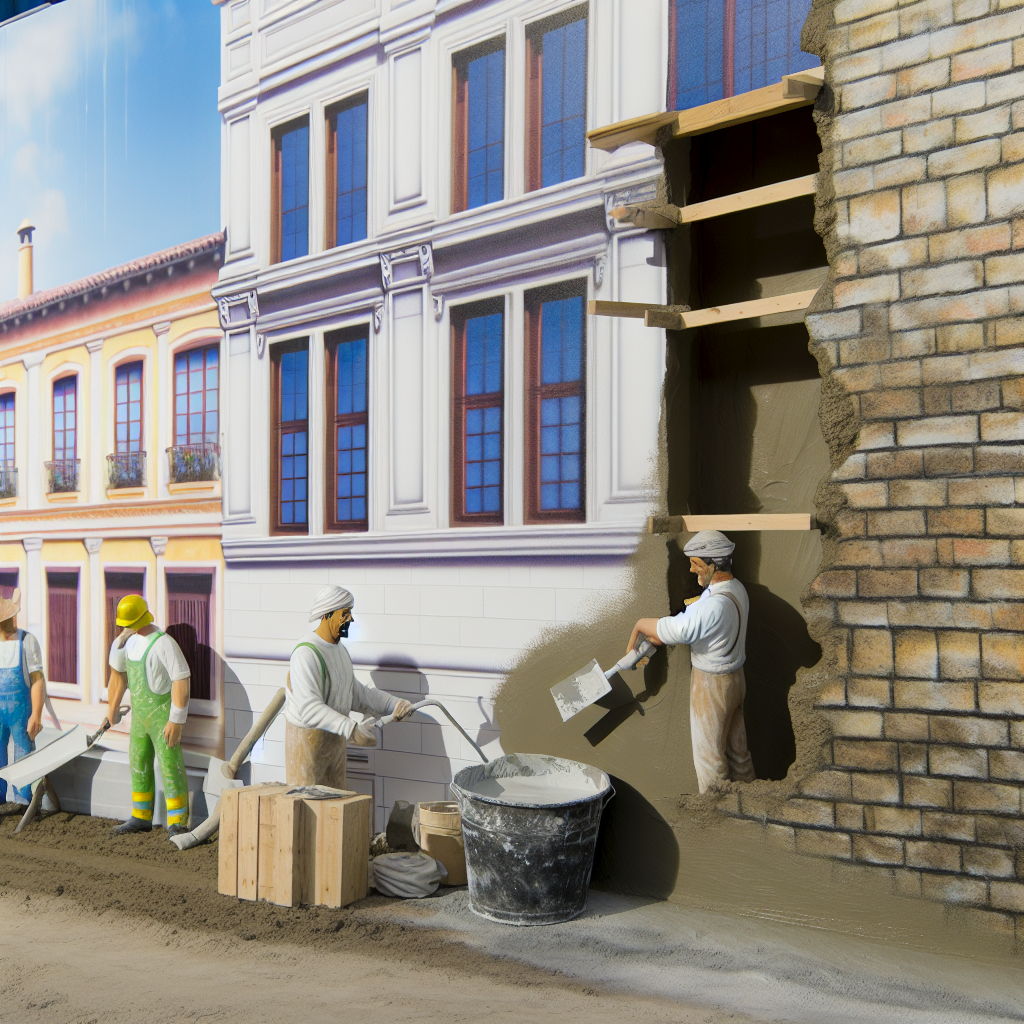 оштукатуривание фасада