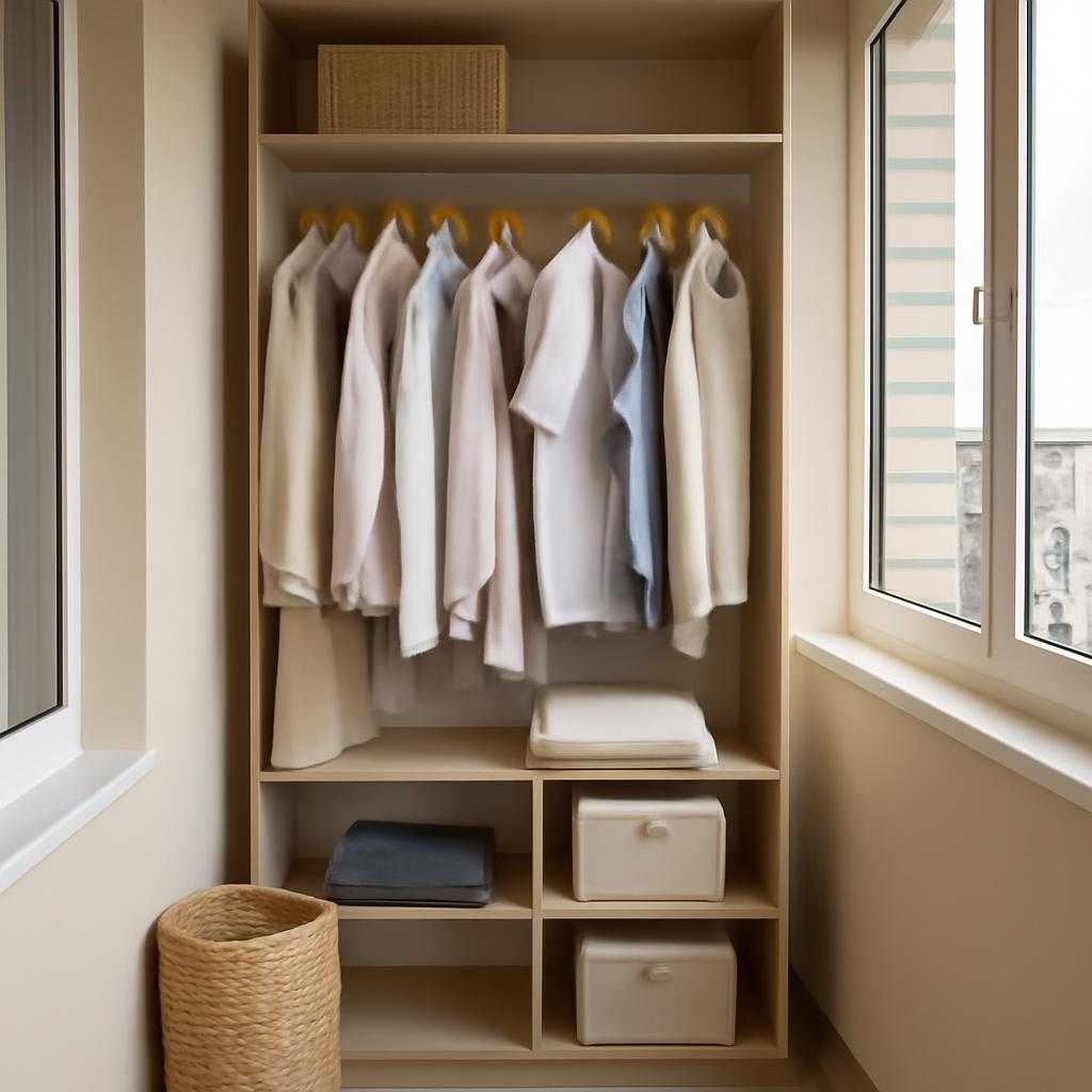 гардероб на балконе