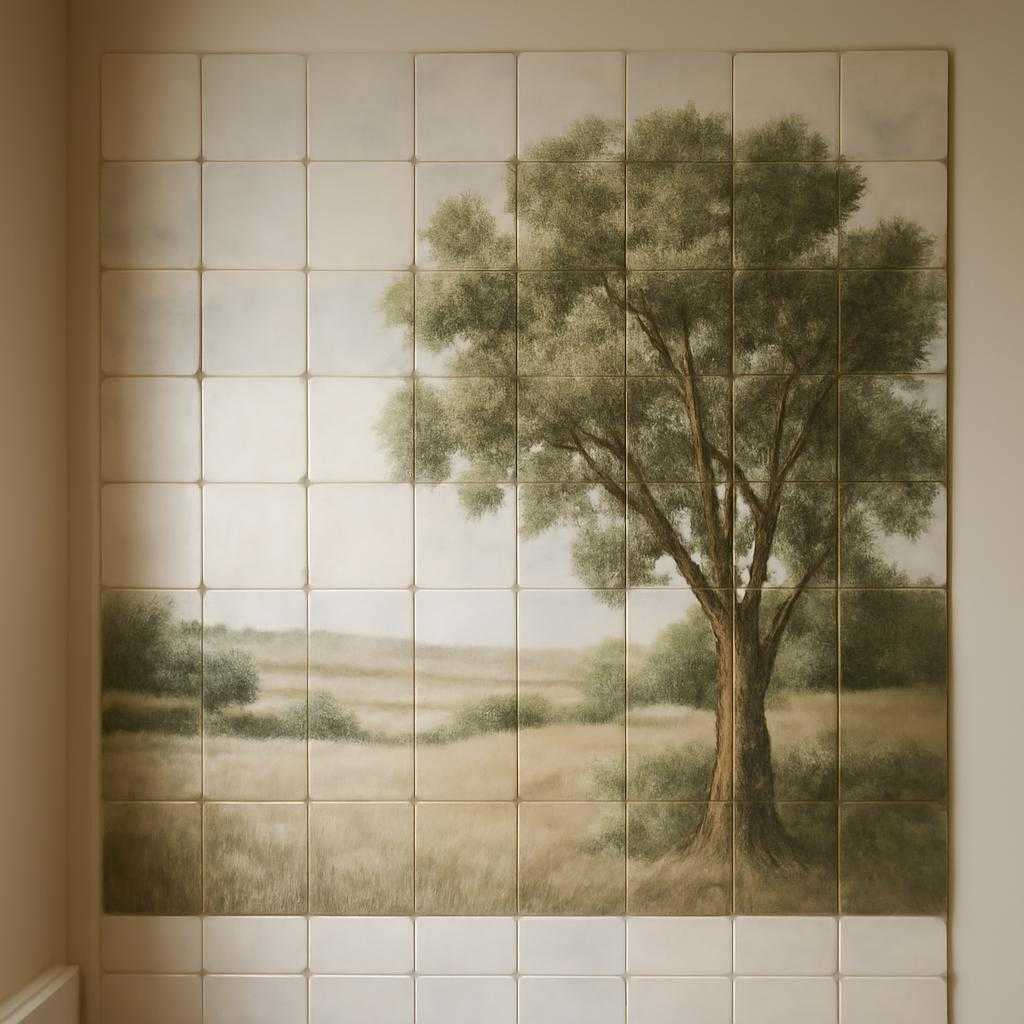 панно из плитки