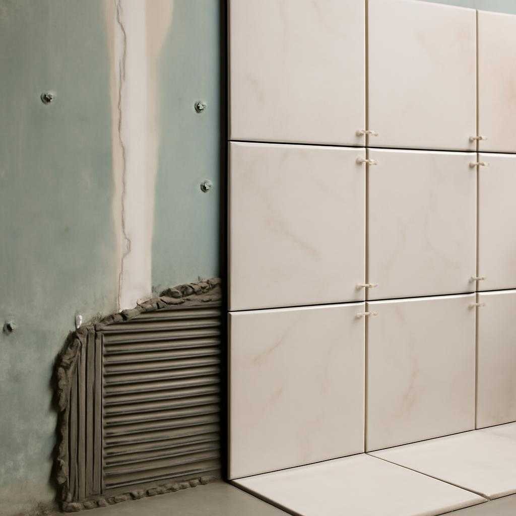 плитка на гипсокартон