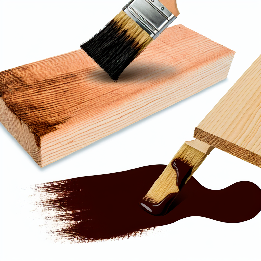 покраска древесины