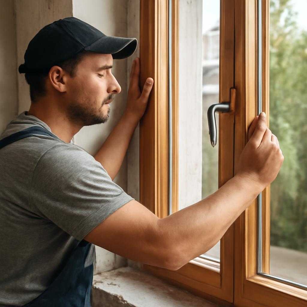 установка деревянных окон