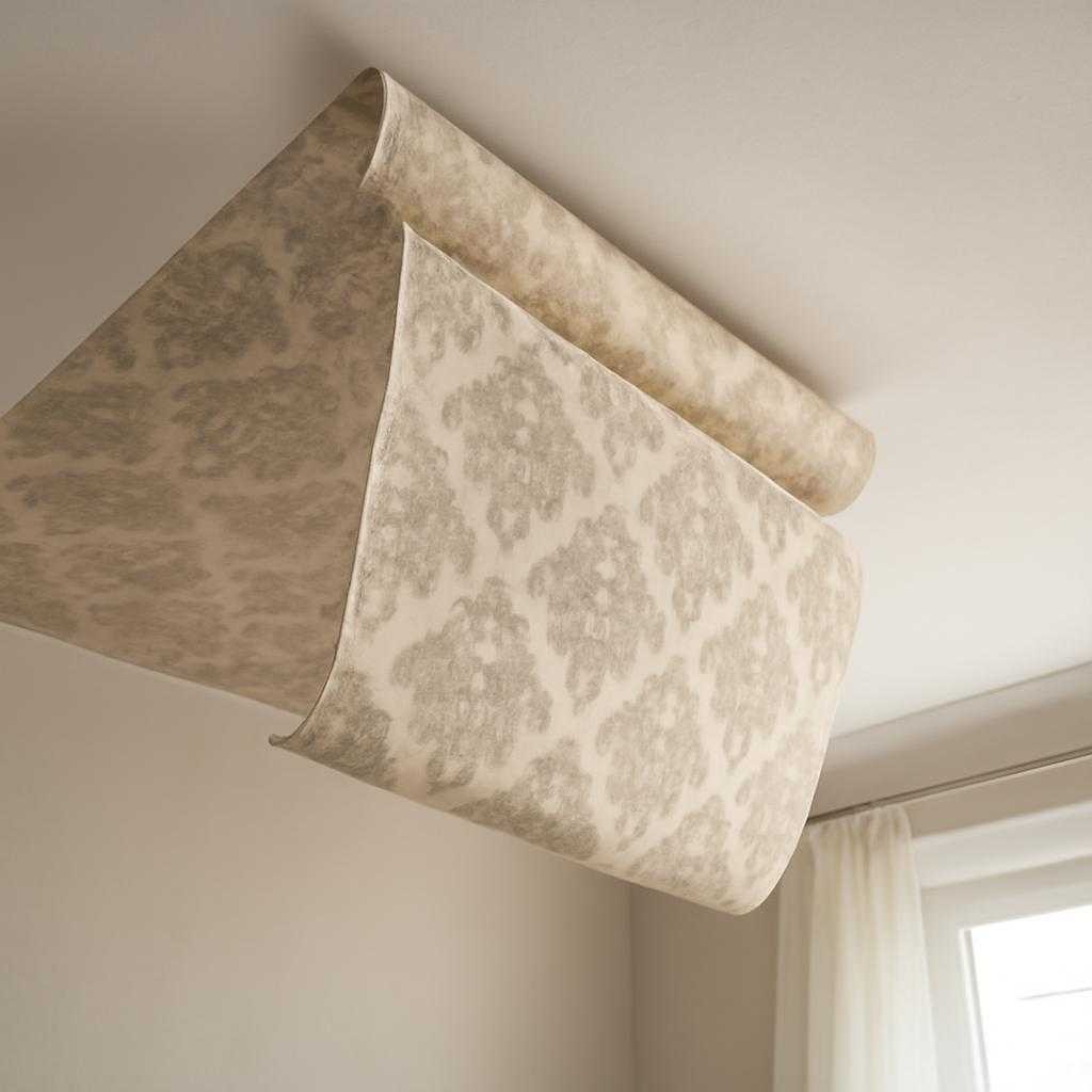 обои на потолок