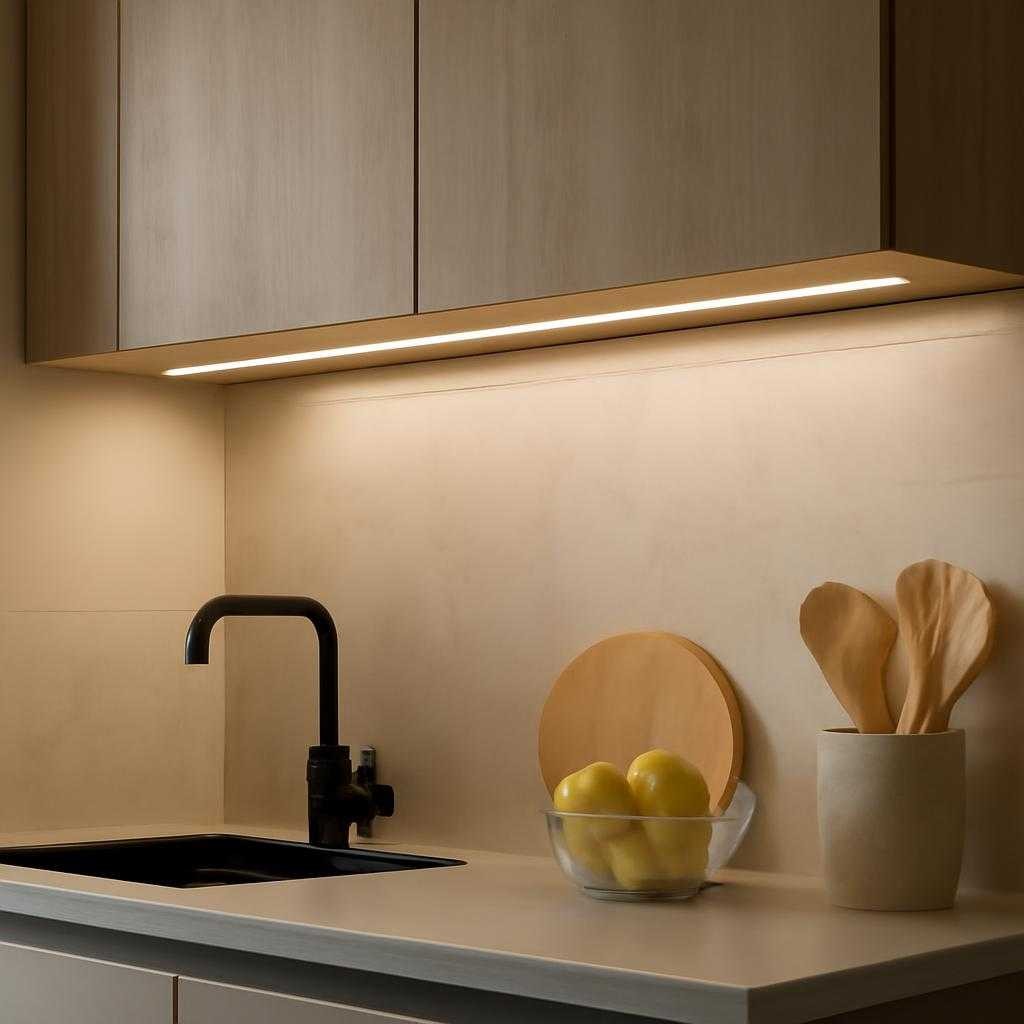 подсветка для кухни под шкафы светодиодная