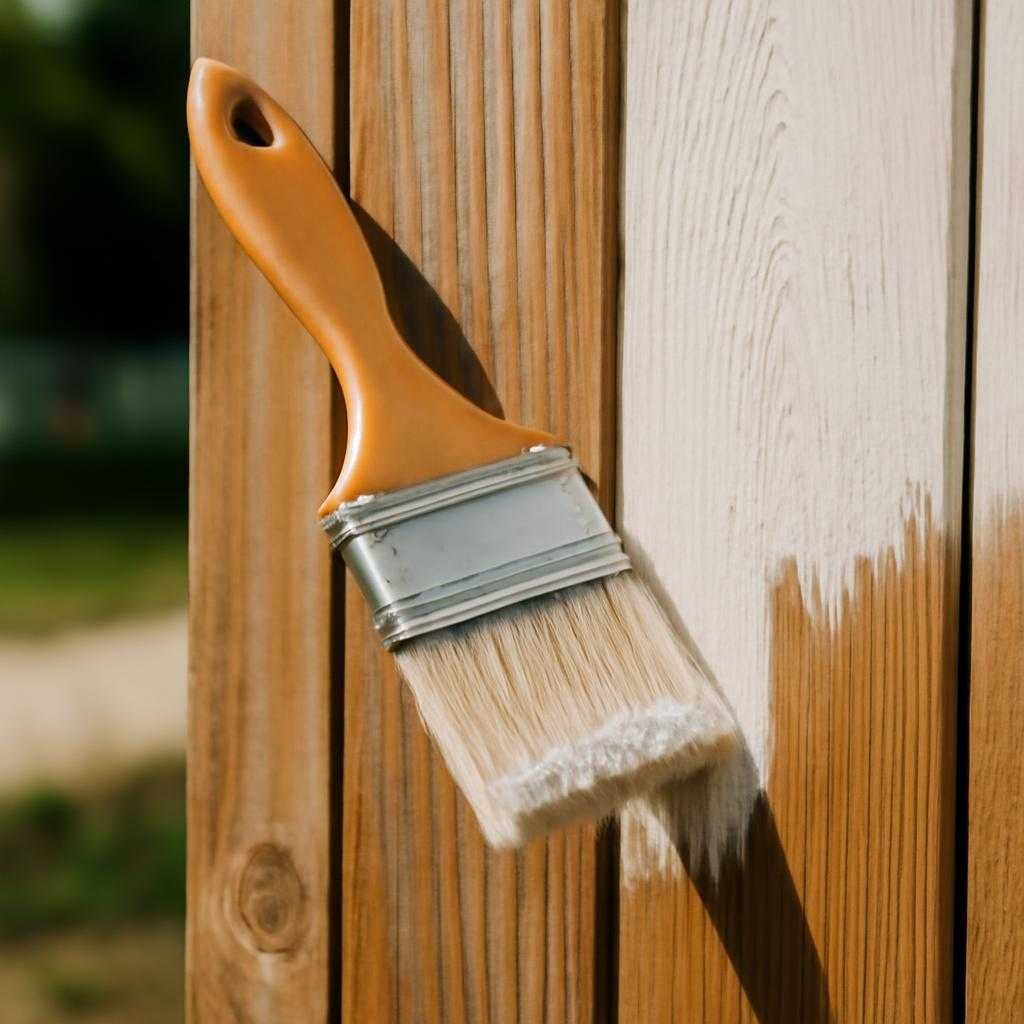 покраска дерева