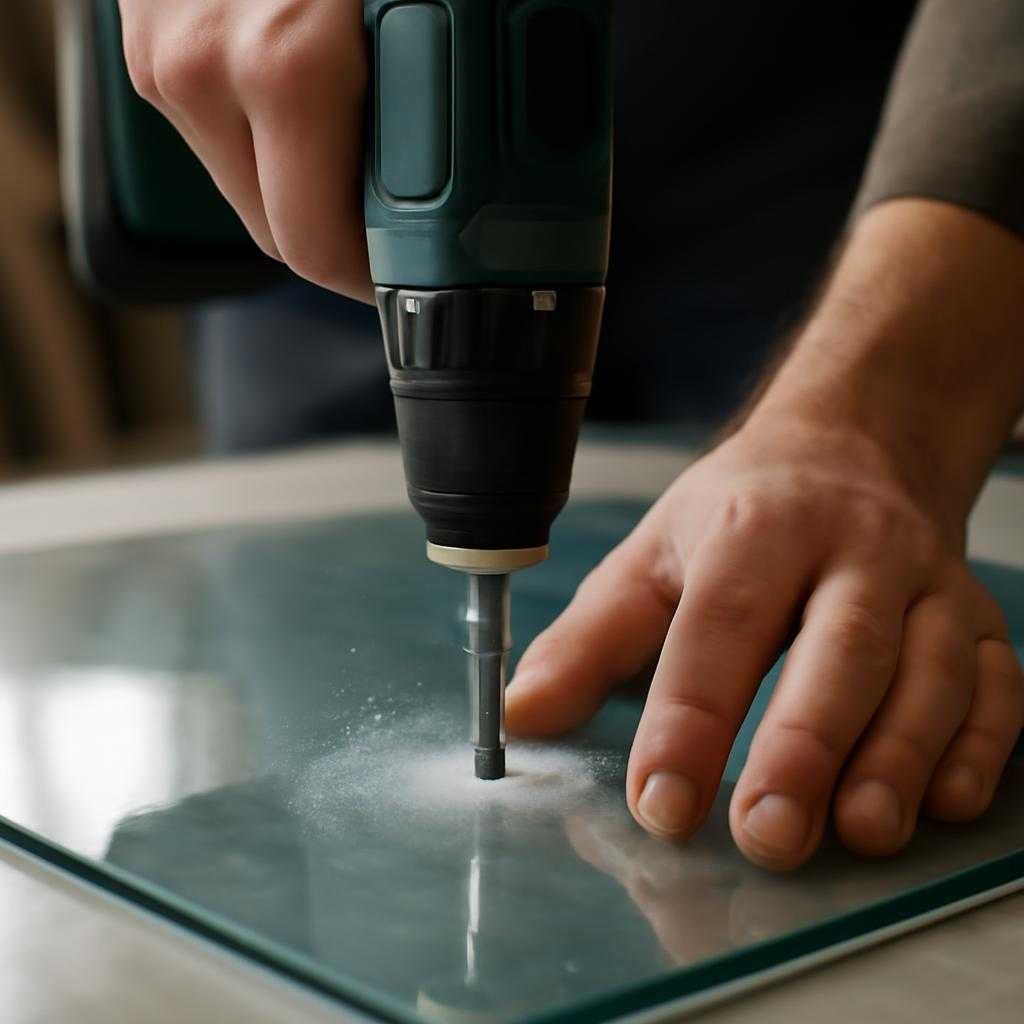 сверление стекла