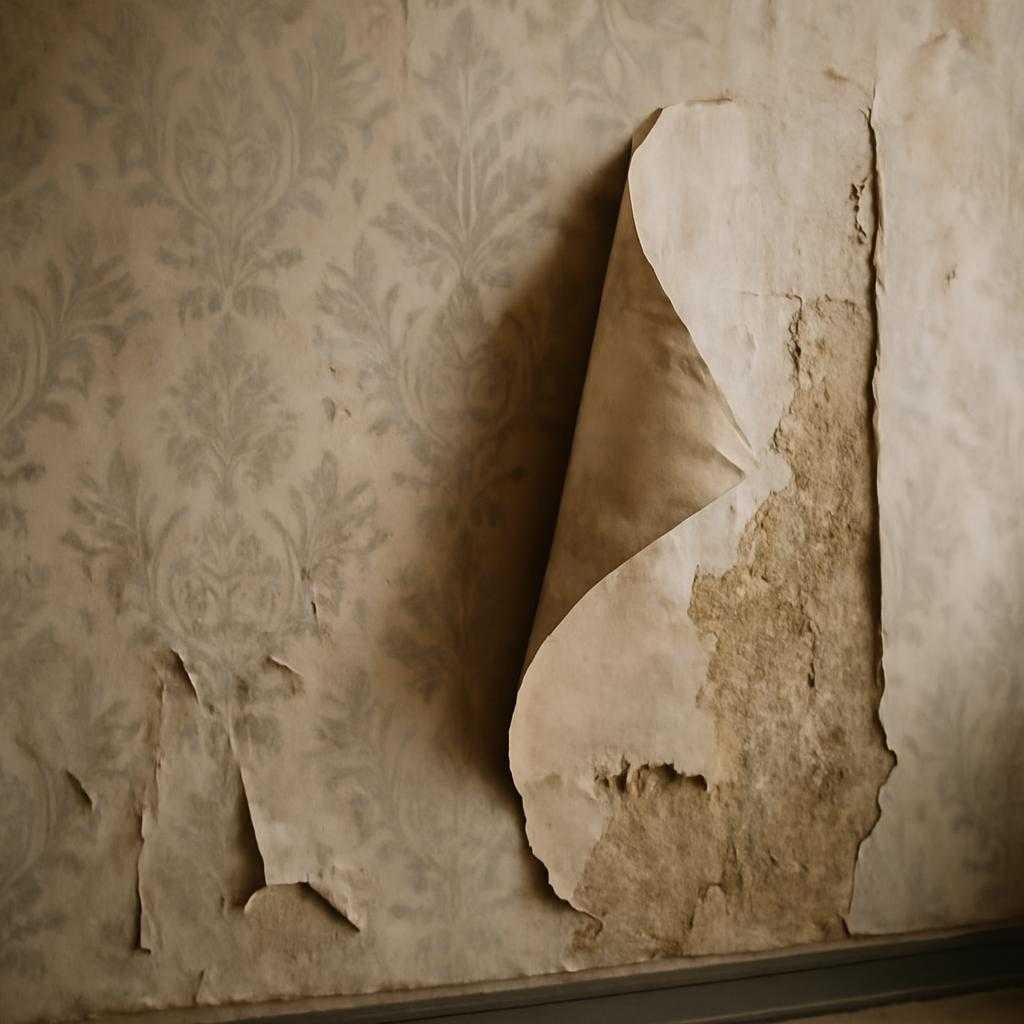 высыхание обоев