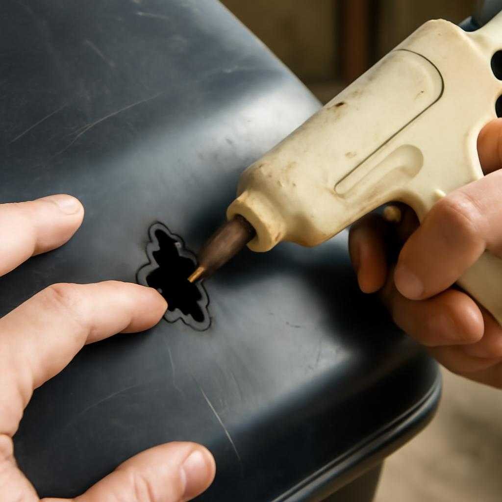 заделать дырку в пластике