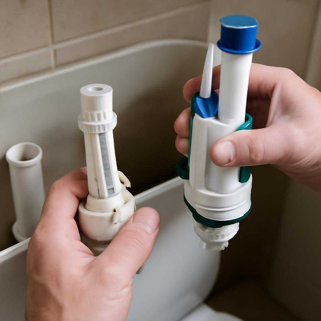 замена сливного клапана