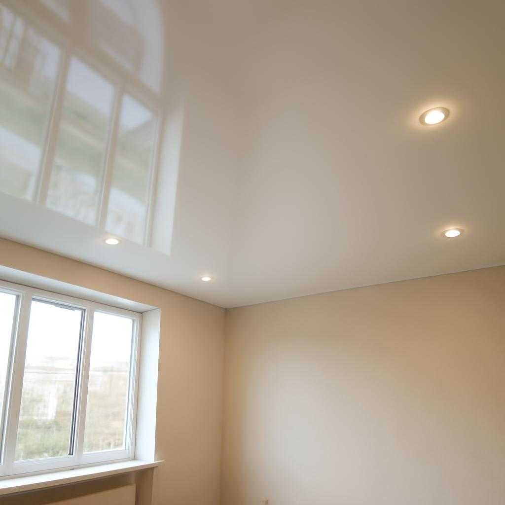 глянцевые натяжные потолки