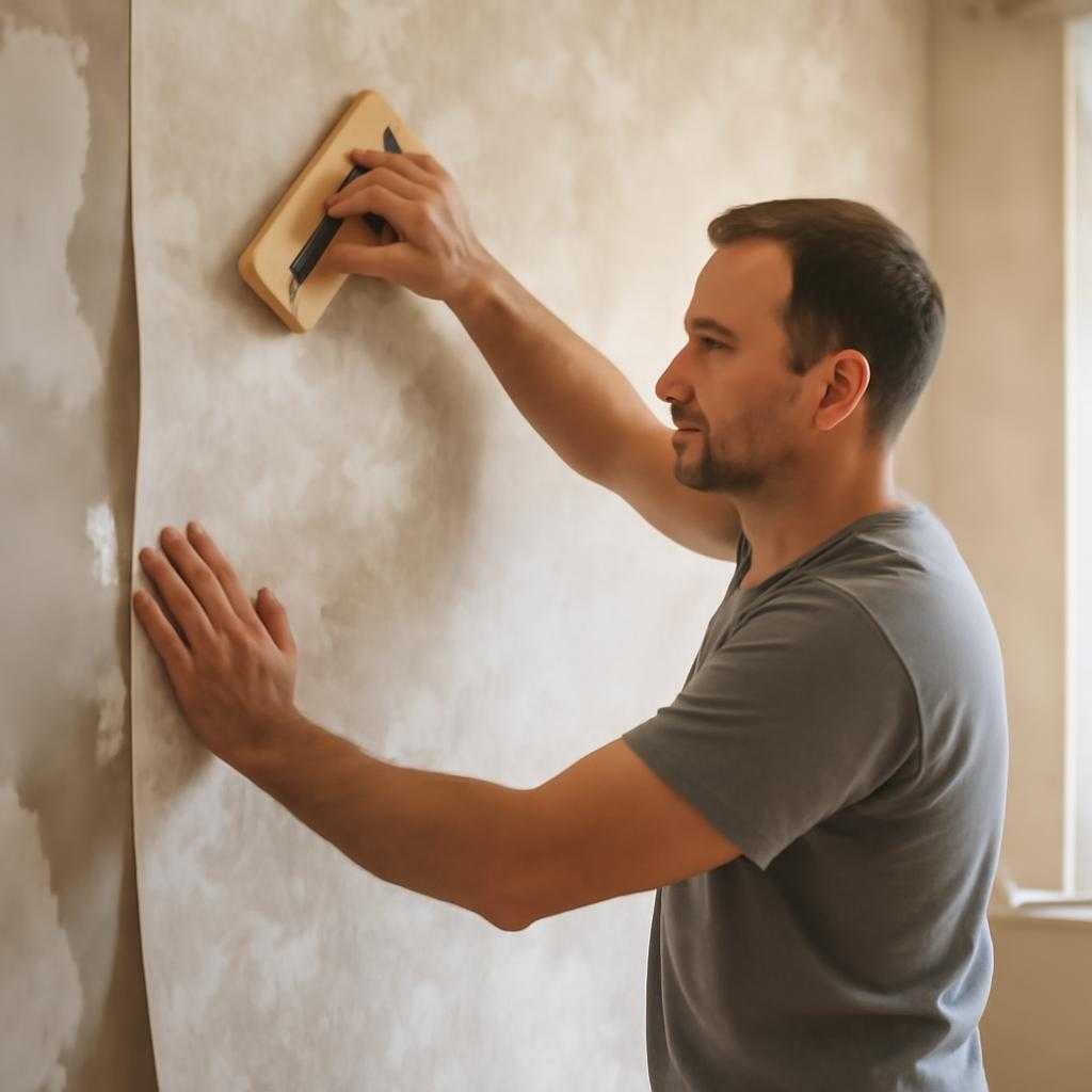 клеить обои