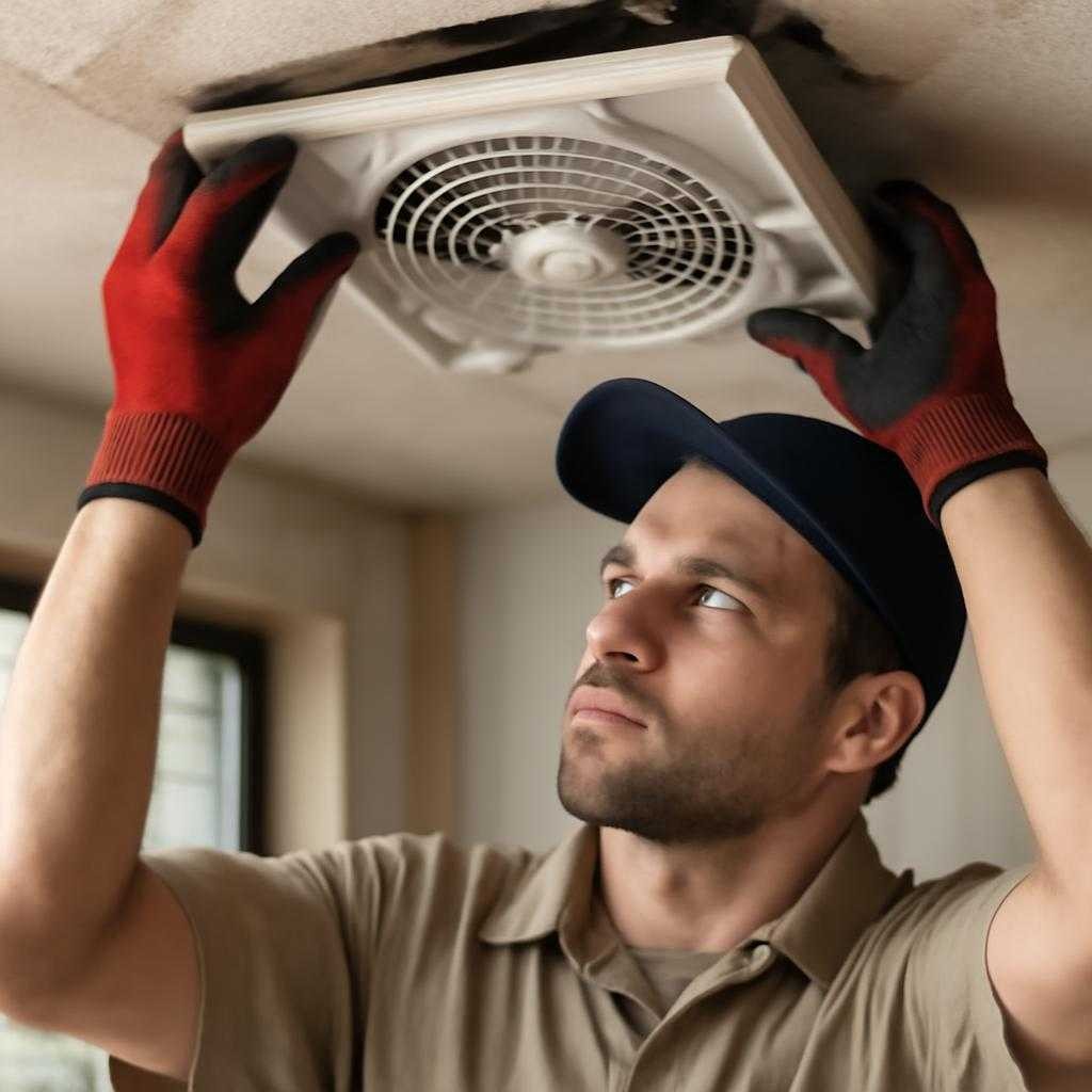 монтаж вентилятора