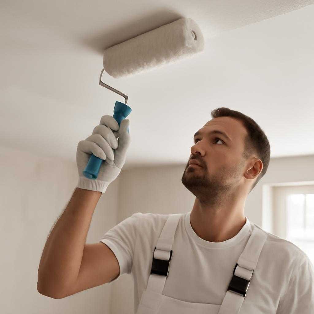 покраска потолков