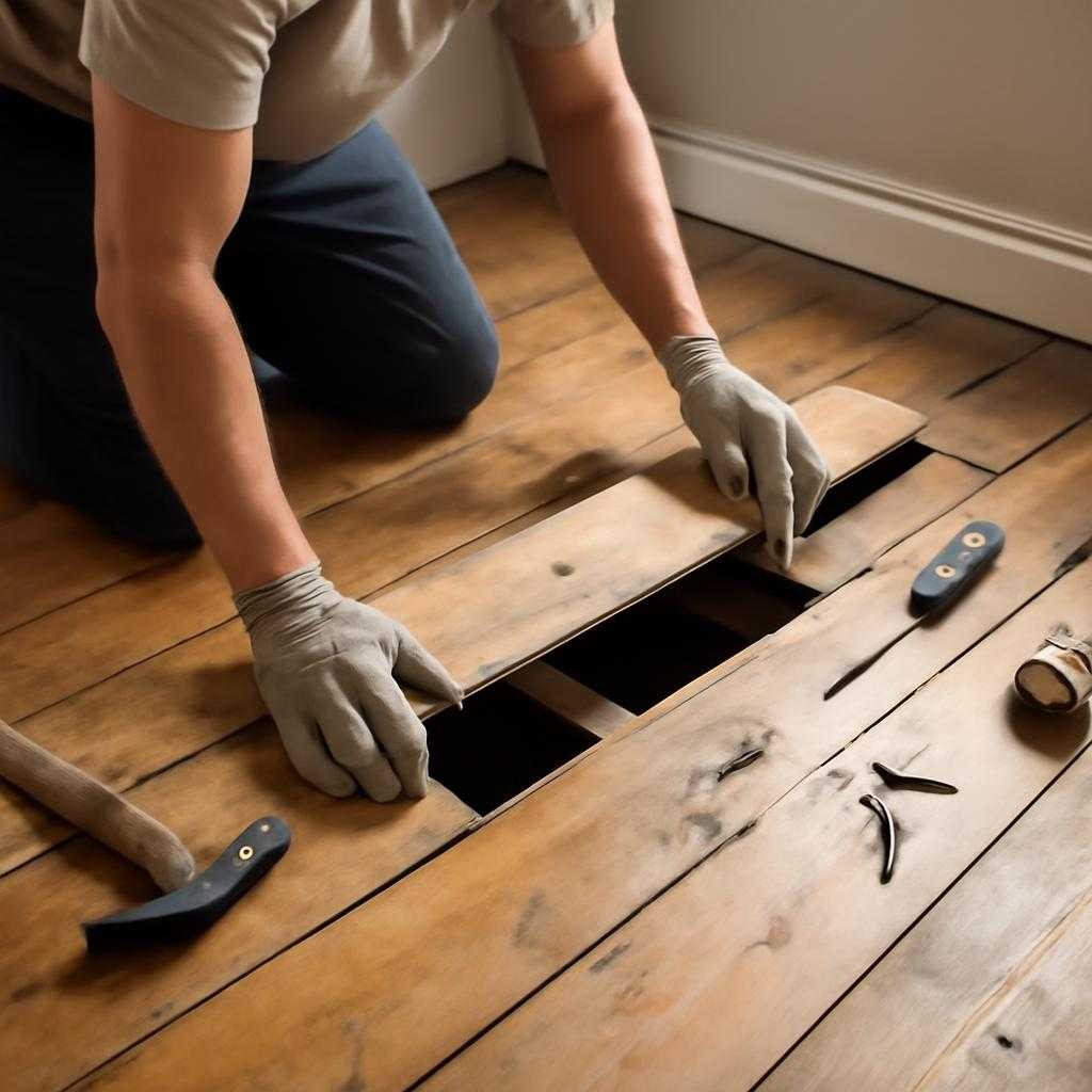 ремонт деревянного пола