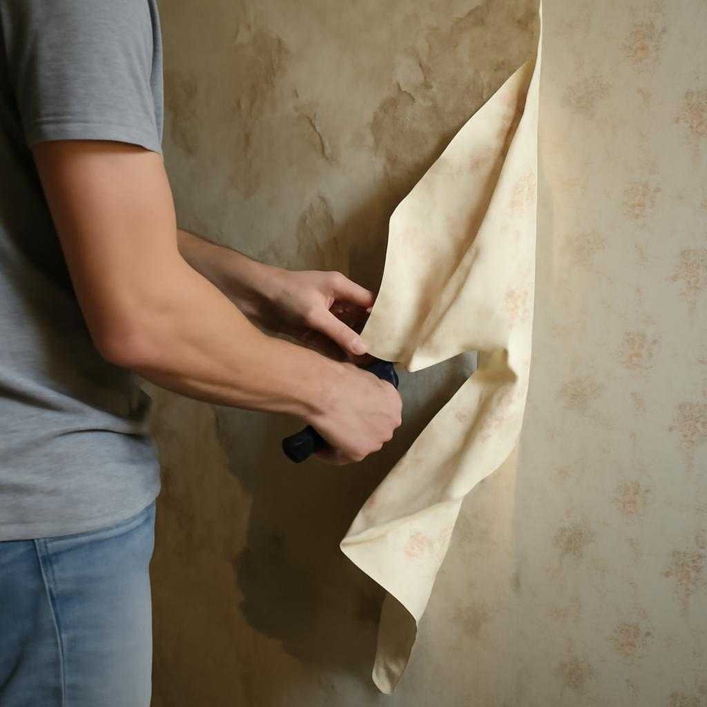 снять старые обои