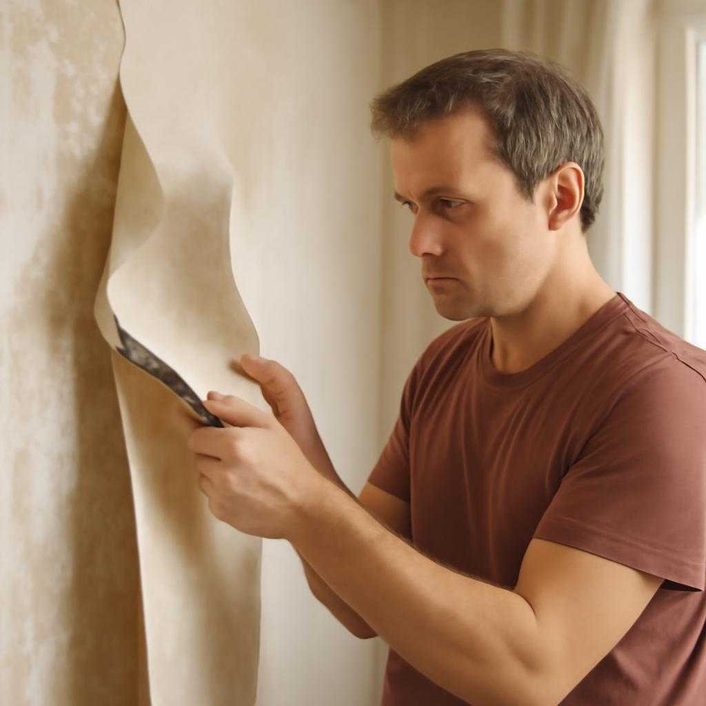 снятие обоев