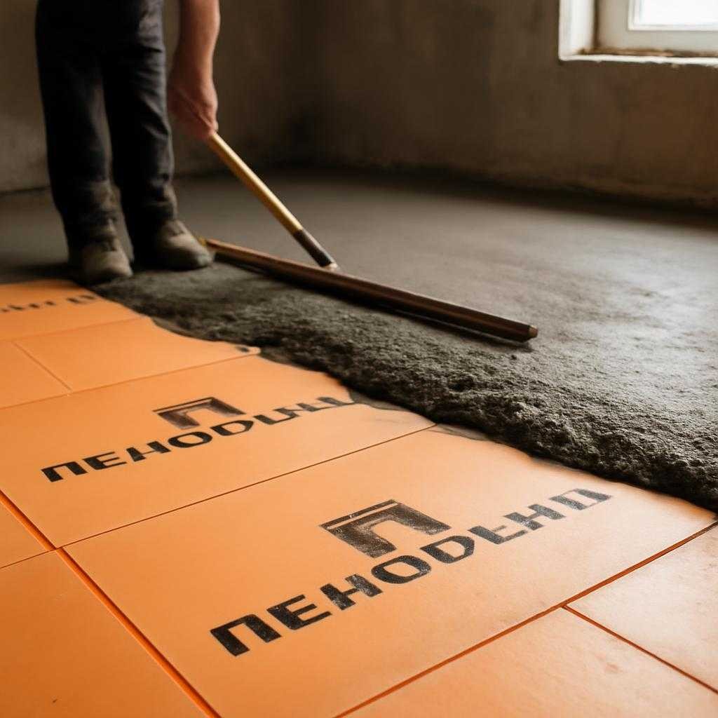 стяжка по пеноплексу