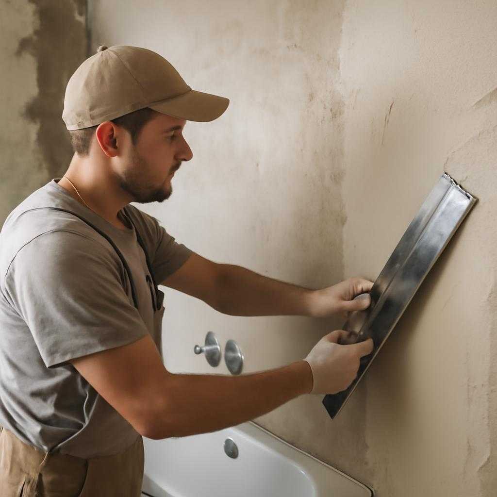 выравнивание стен в ванной