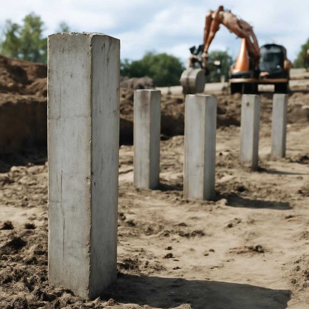 железобетонные забивные сваи