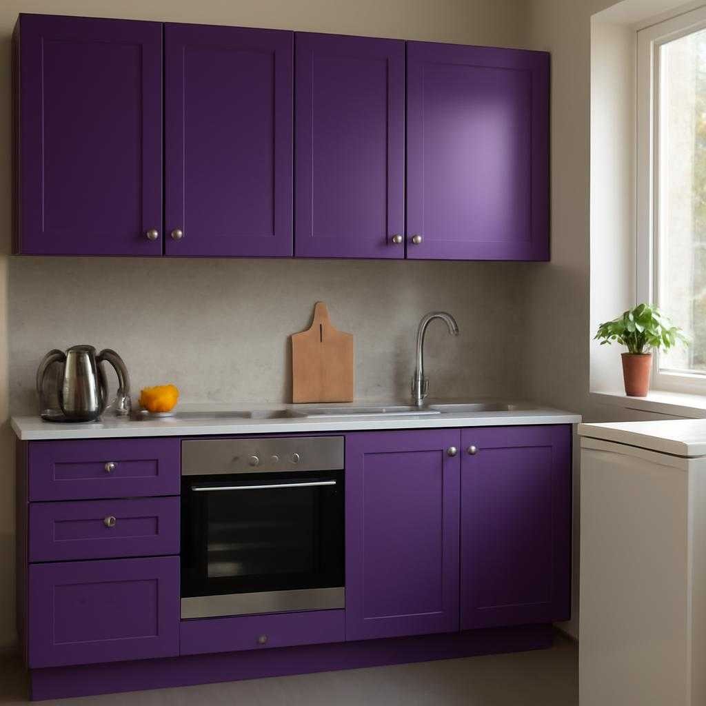 фиолетовая кухня
