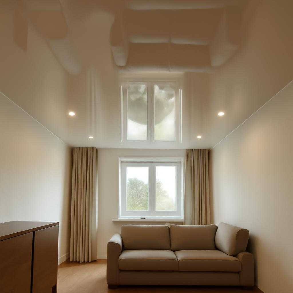 глянцевые натяжные потолки