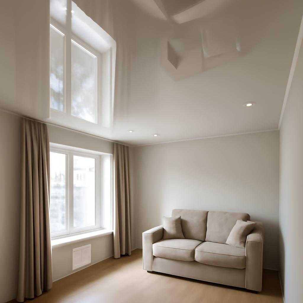 глянцевые натяжные потолки