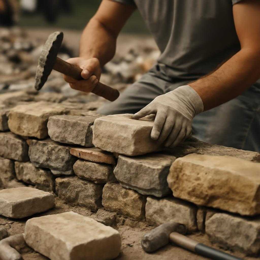 кладка камня