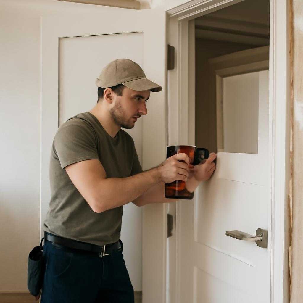 монтаж межкомнатной двери