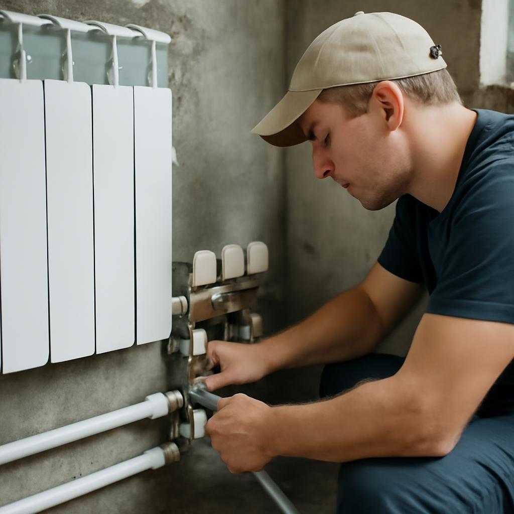 монтаж отопления