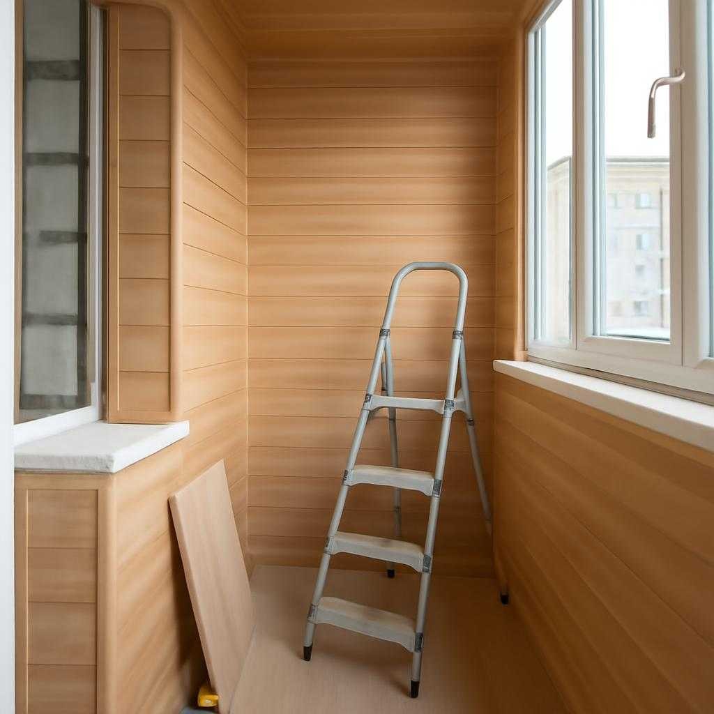 отделка балкона