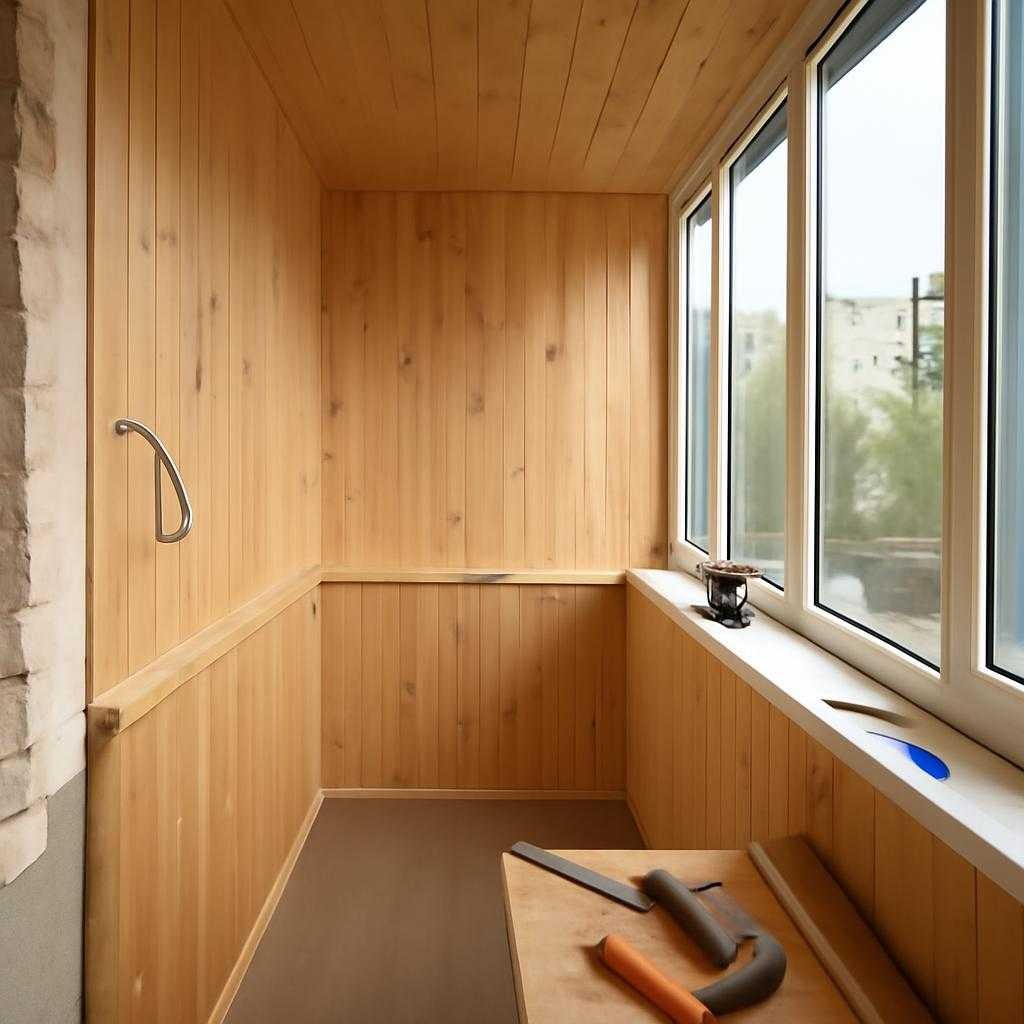 отделка балкона