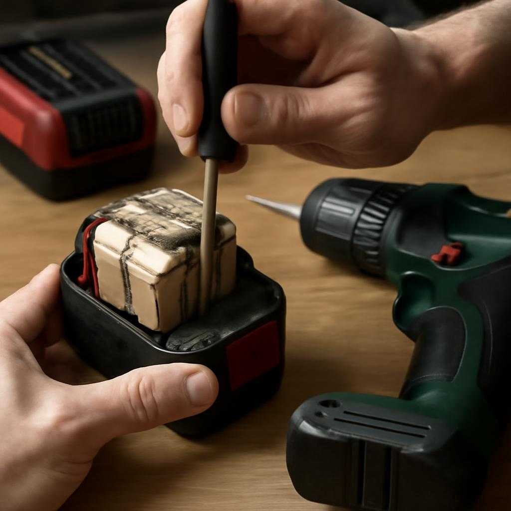 ремонт батареи шуруповерта