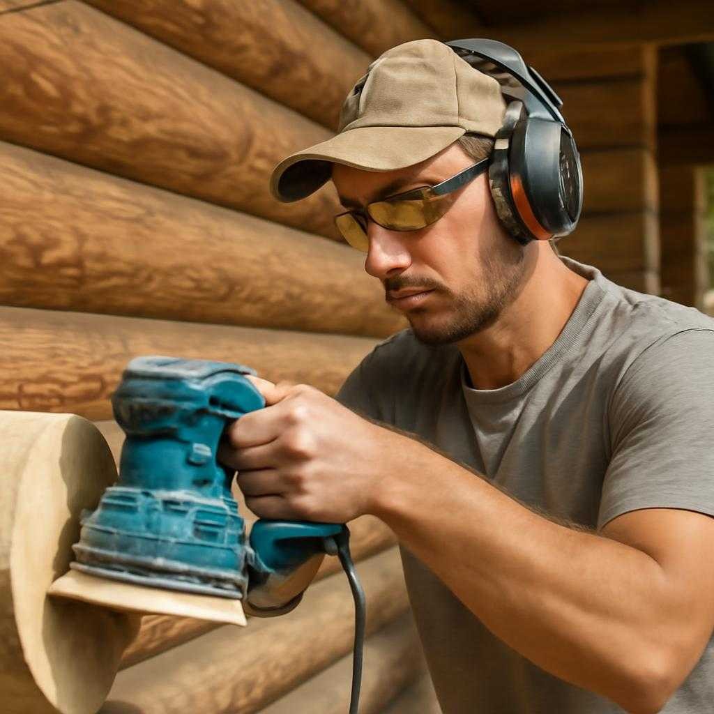 шлифовка сруба