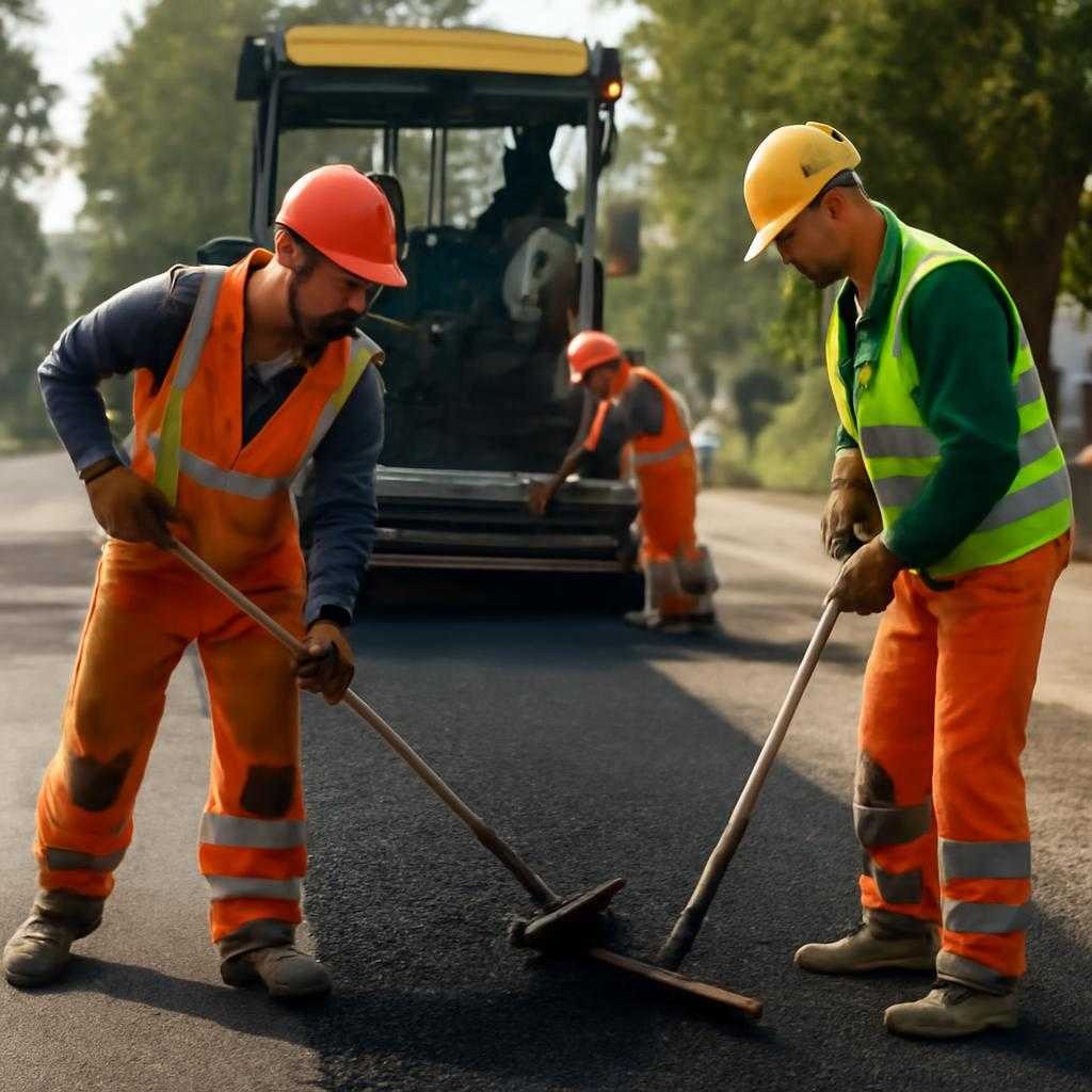 укладка асфальта