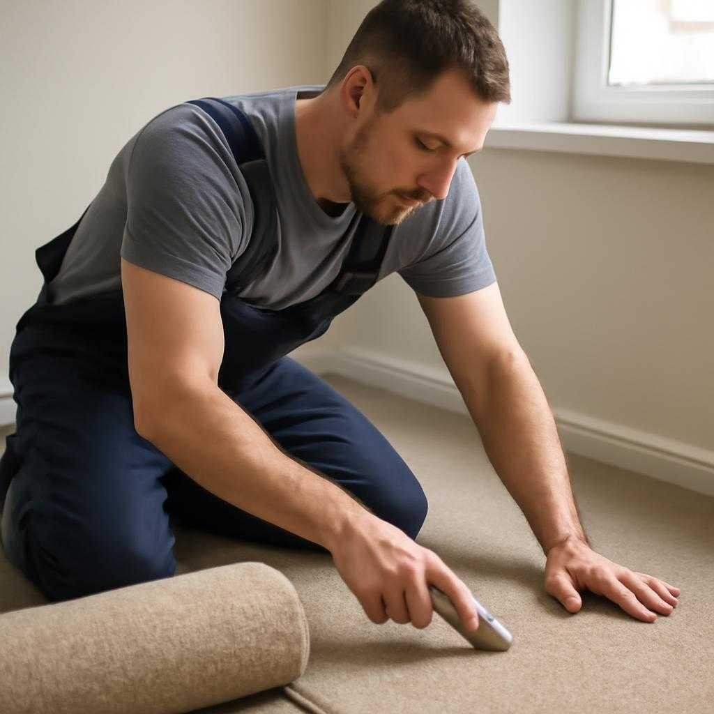 укладка ковролина