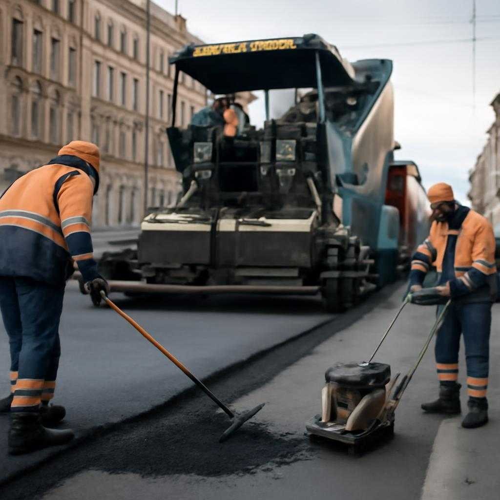 асфальтирование дорог в спб