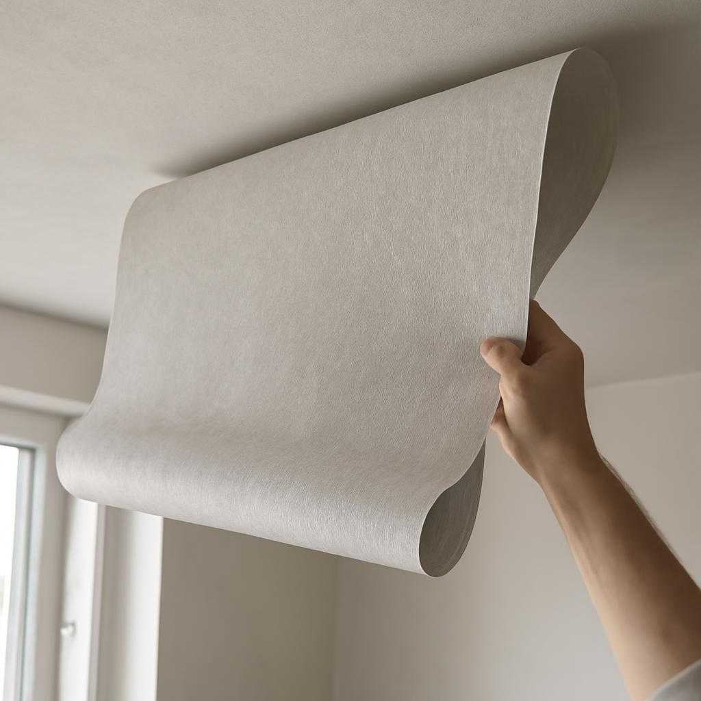 флизелиновые обои на потолок