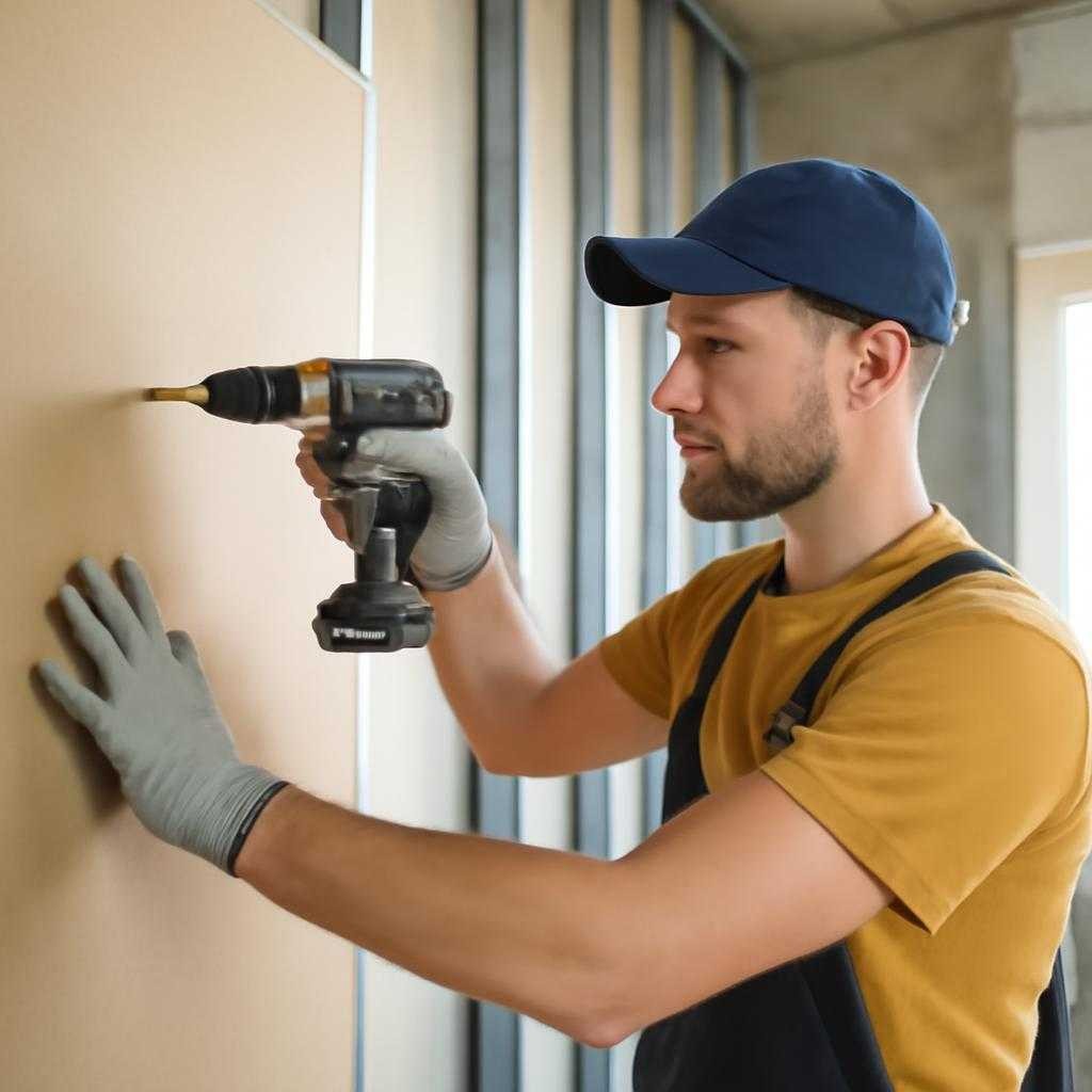 монтаж гипсокартона