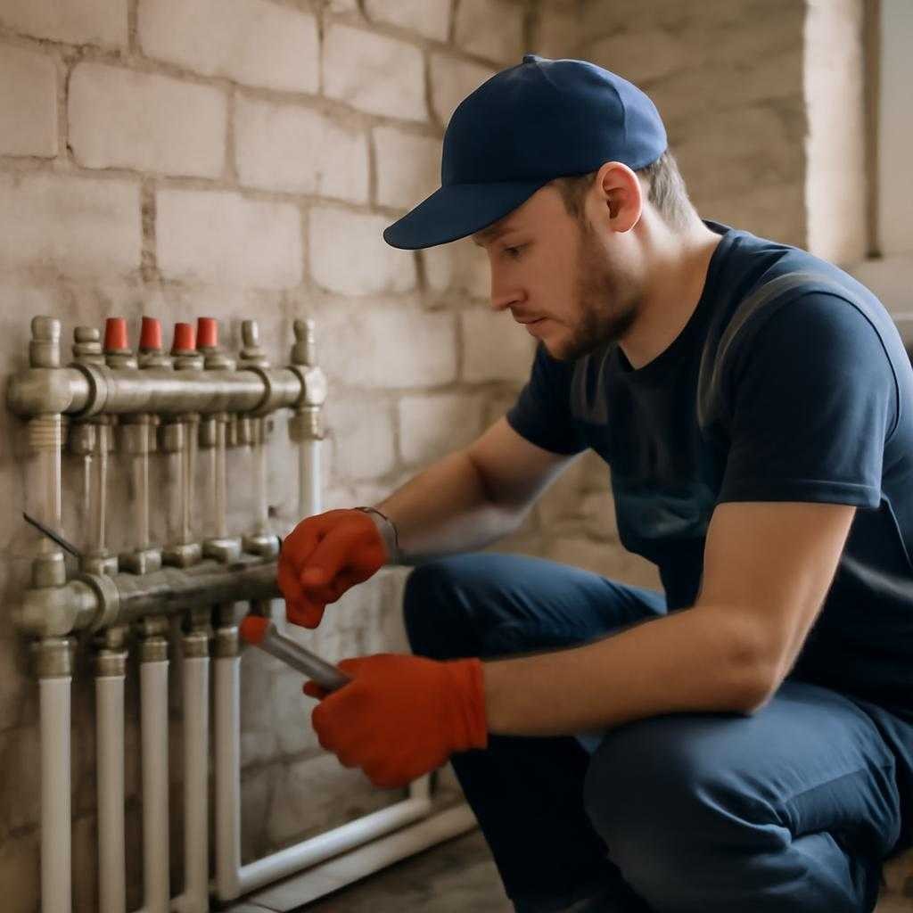 монтаж отопления