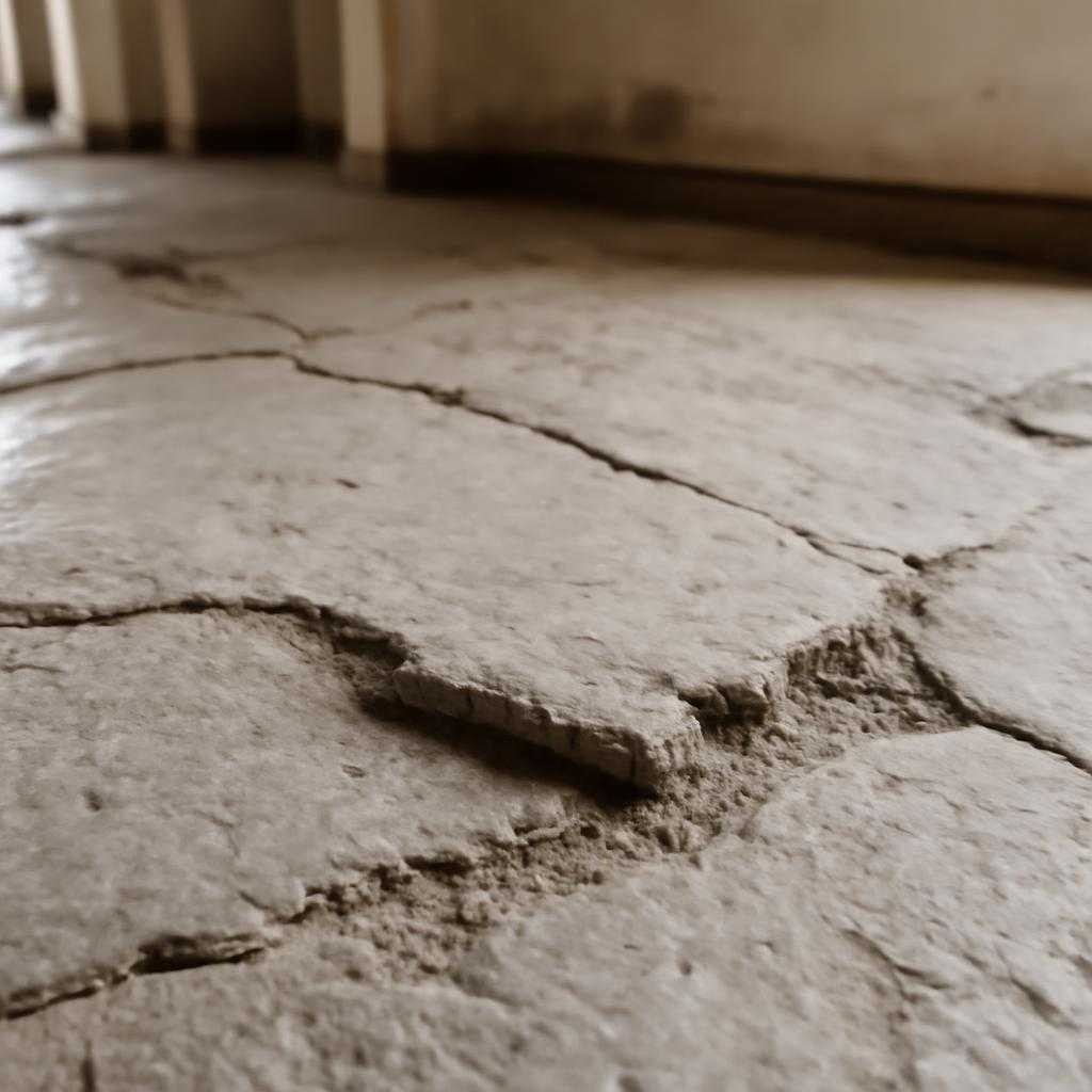 неровный пол