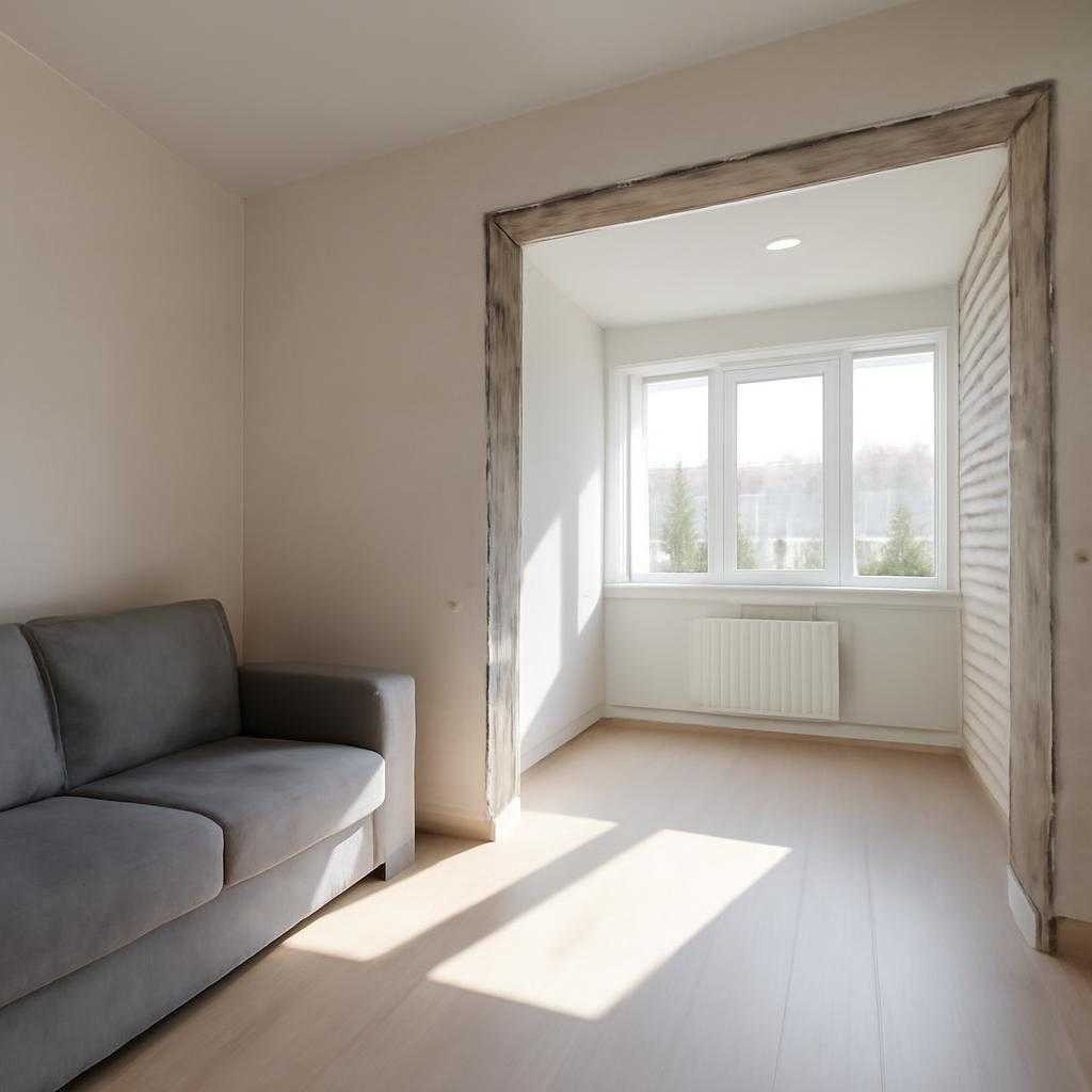 объединение лоджии