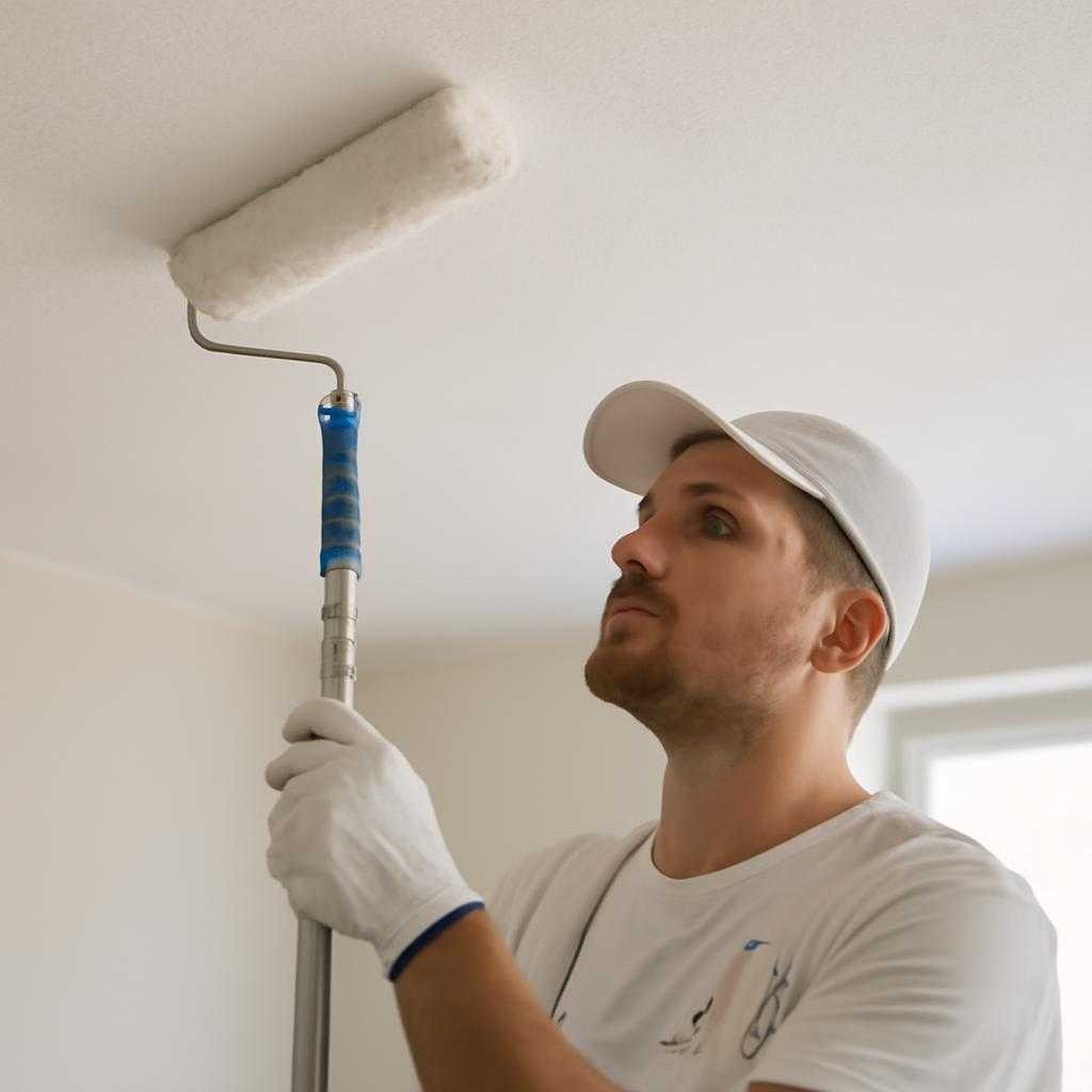 окраска потолка