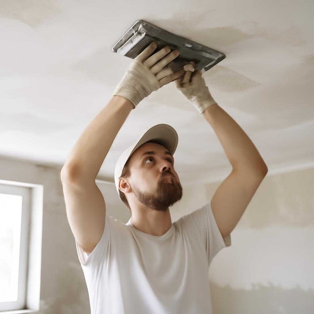 подготовка потолка