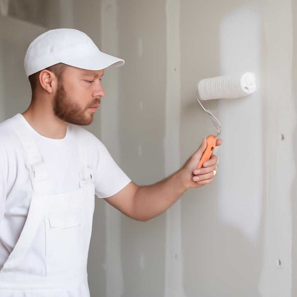 покраска гипсокартона