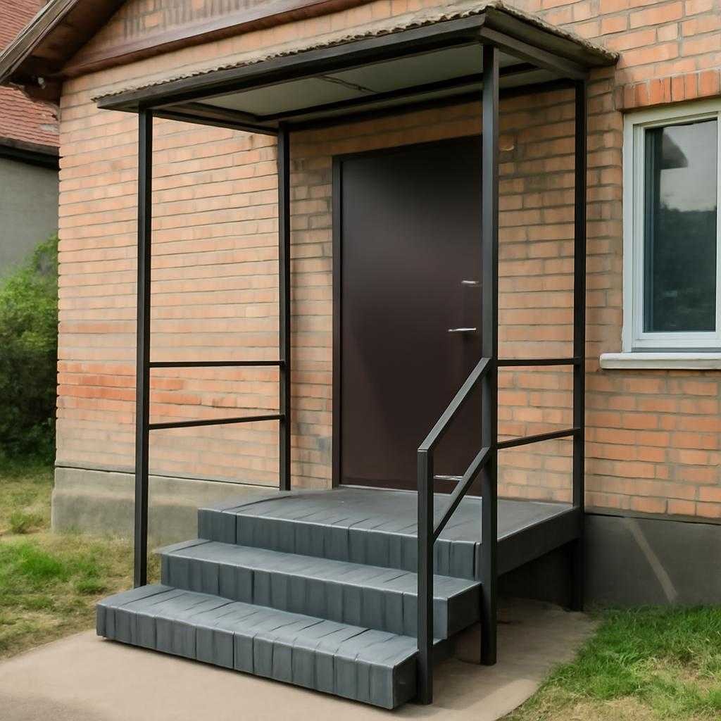 профнастиловое крыльцо