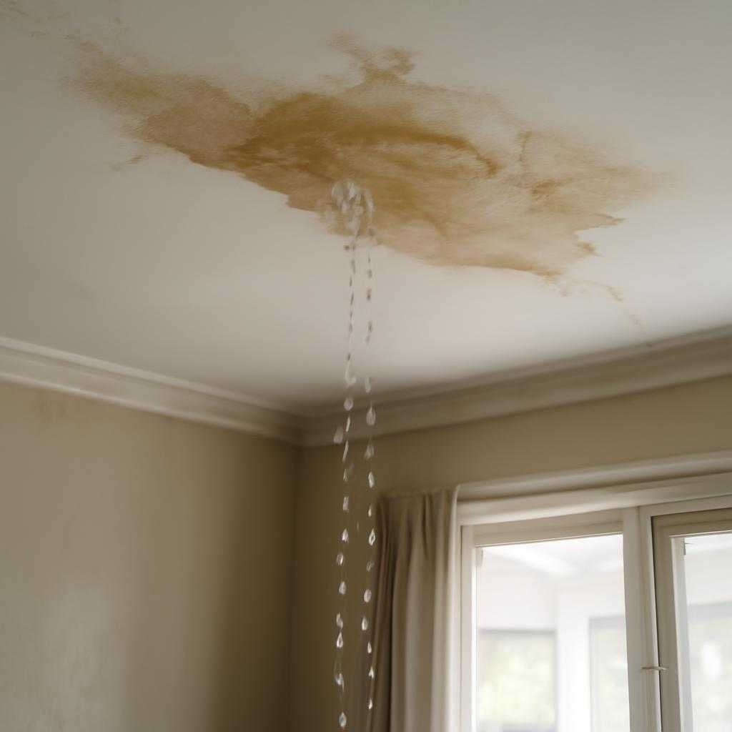 протечка потолка